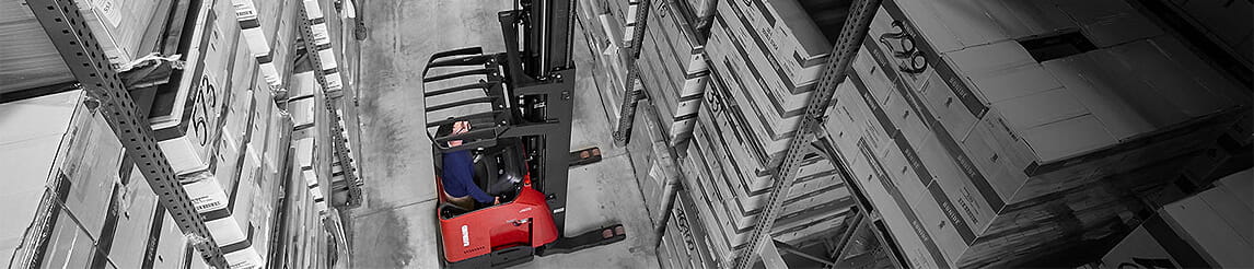 reach fork truck, reach forklift